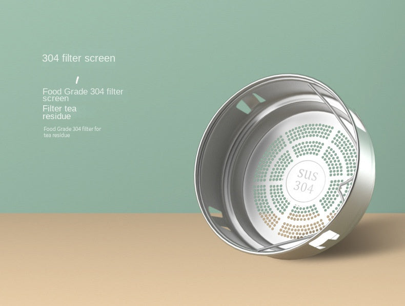 480ml Smart Thermos Cup 304 Stainless Steel Smart Temperature Display Waterproof Double-wall Vacuum Thermos Cup