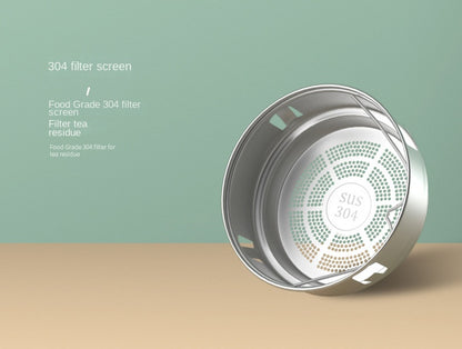 480ml Smart Thermos Cup 304 Stainless Steel Smart Temperature Display Waterproof Double-wall Vacuum Thermos Cup