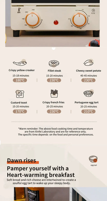 12L Electric Air Fryer Toaster Oven