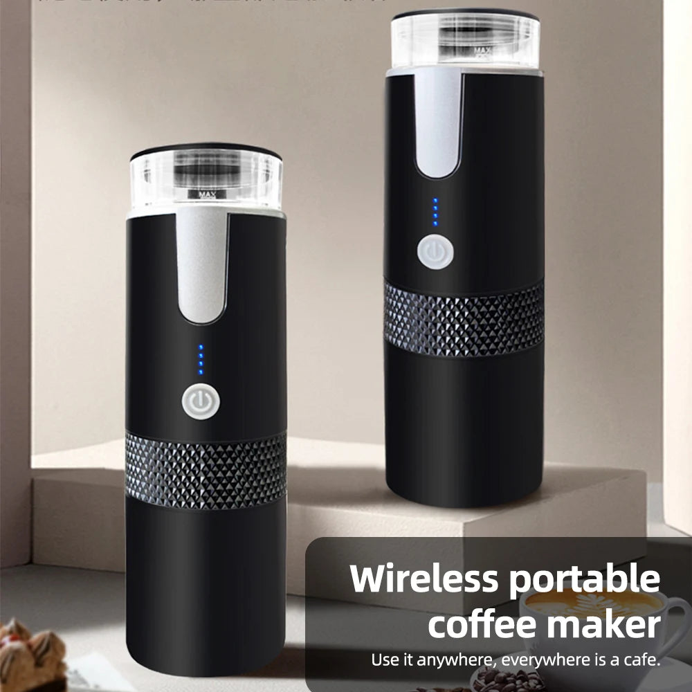 Portable Electric Espresso Coffee Machines 6oz Single Serve Mini Coffee Maker Automatic Brew for Camping Travel Car Office