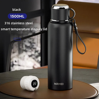 2L Thermos Insulated Water Bottle Hot Water Bottle Vacuum Flask Smart coffee drinkware cup Stainless Steel Double Wall Kettles