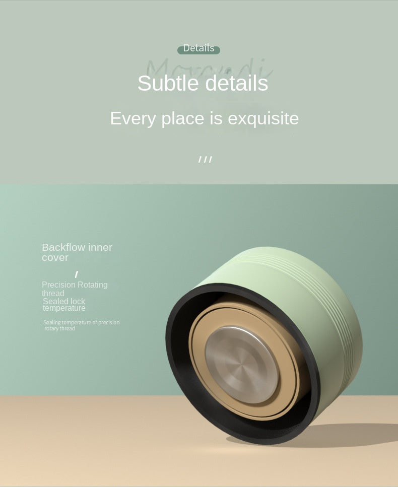 480ml Smart Thermos Cup 304 Stainless Steel Smart Temperature Display Waterproof Double-wall Vacuum Thermos Cup