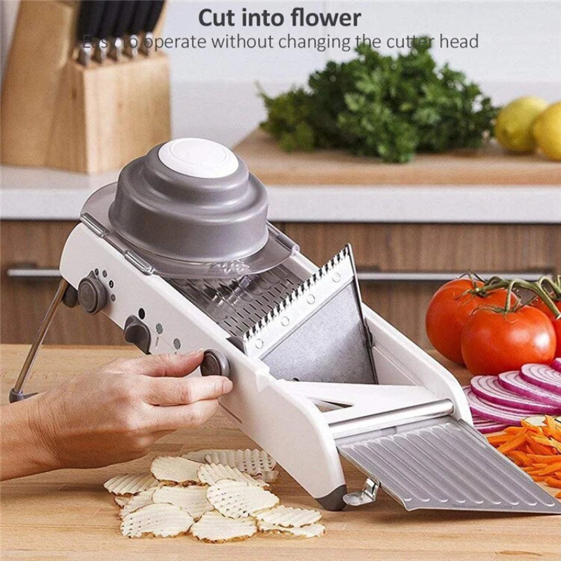 Manual Vegetable Slicer & Multifunction Cutter for Fast Meal Prepreparations