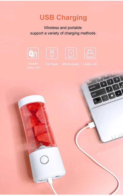 Electric Blender Mitsubishi Suitable Portable Multifunctional Juicer, Small Household Juicer Cup, Mini Electric Juice Maker