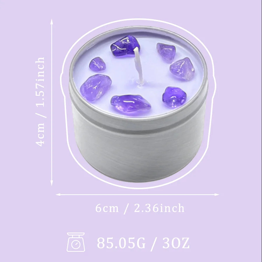 Scented Candles – 3oz Crystal Ritual Scented Candle with Soy Wax, Suitable Daily Use, Holiday Gifts, Use Halloween Home Decor