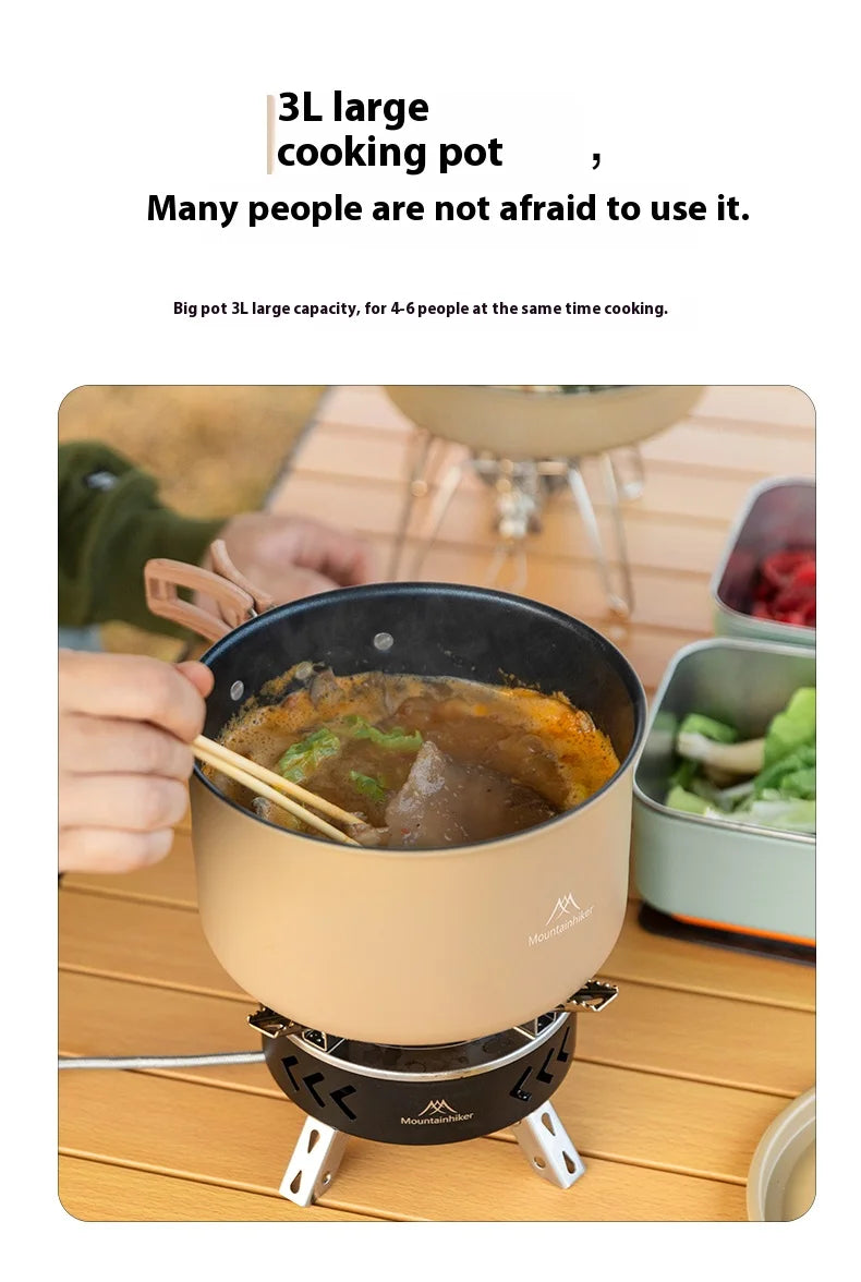 Mountainhiker New Set of Pots, Kettles, Outdoor Pots and Pans, Stoves, Camping Equipment, Cookware, Cookers, Cookers, Pots, Pots