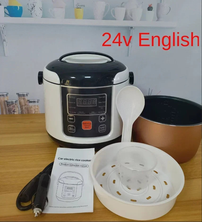 2L Portable Electric Rice Cooker for Car, Truck & Travel