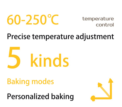 SUNATUR 2200w hot air circulation oven small commercial baking pizza toaster oven  60L Electric table oven household pastry oven