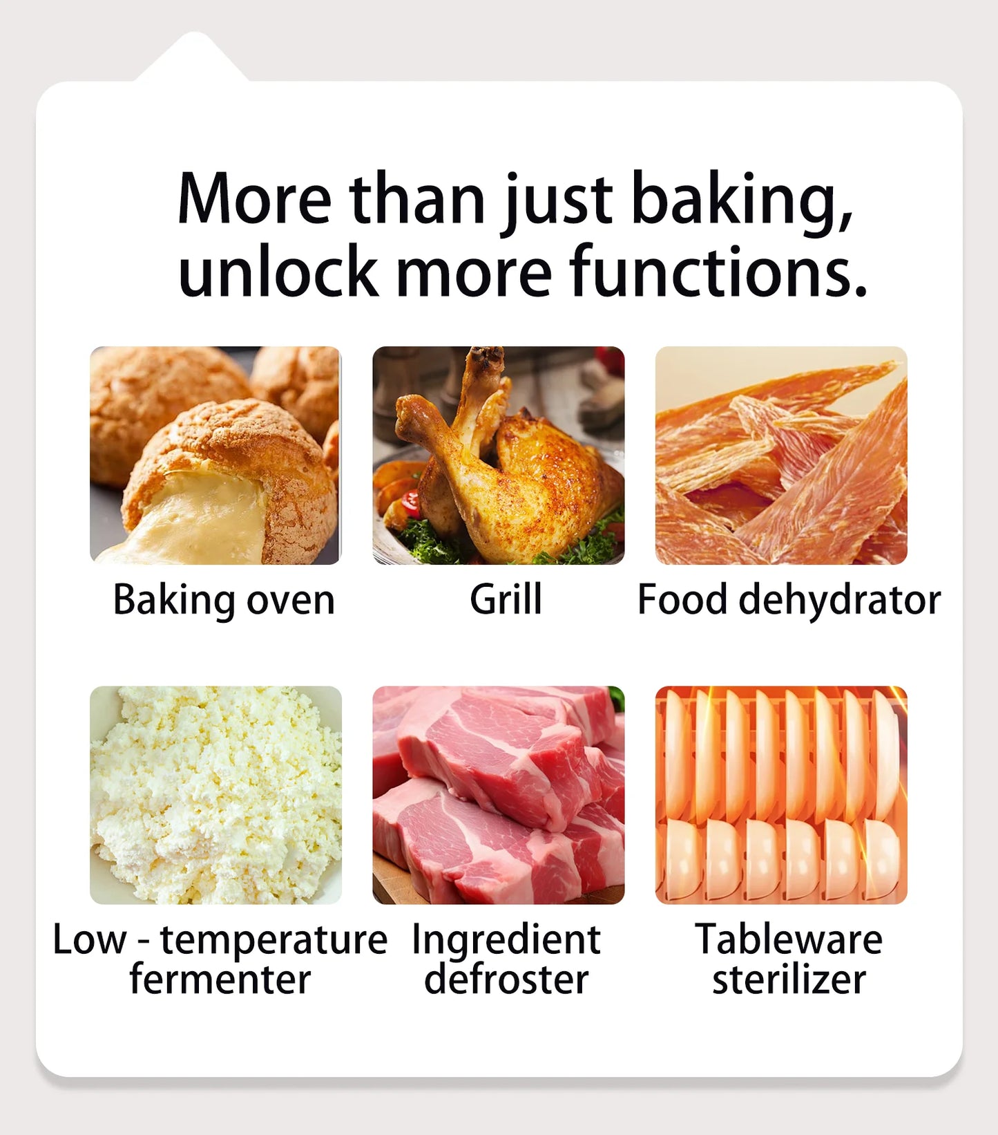 SUNATUR 2200w hot air circulation oven small commercial baking pizza toaster oven  60L Electric table oven household pastry oven