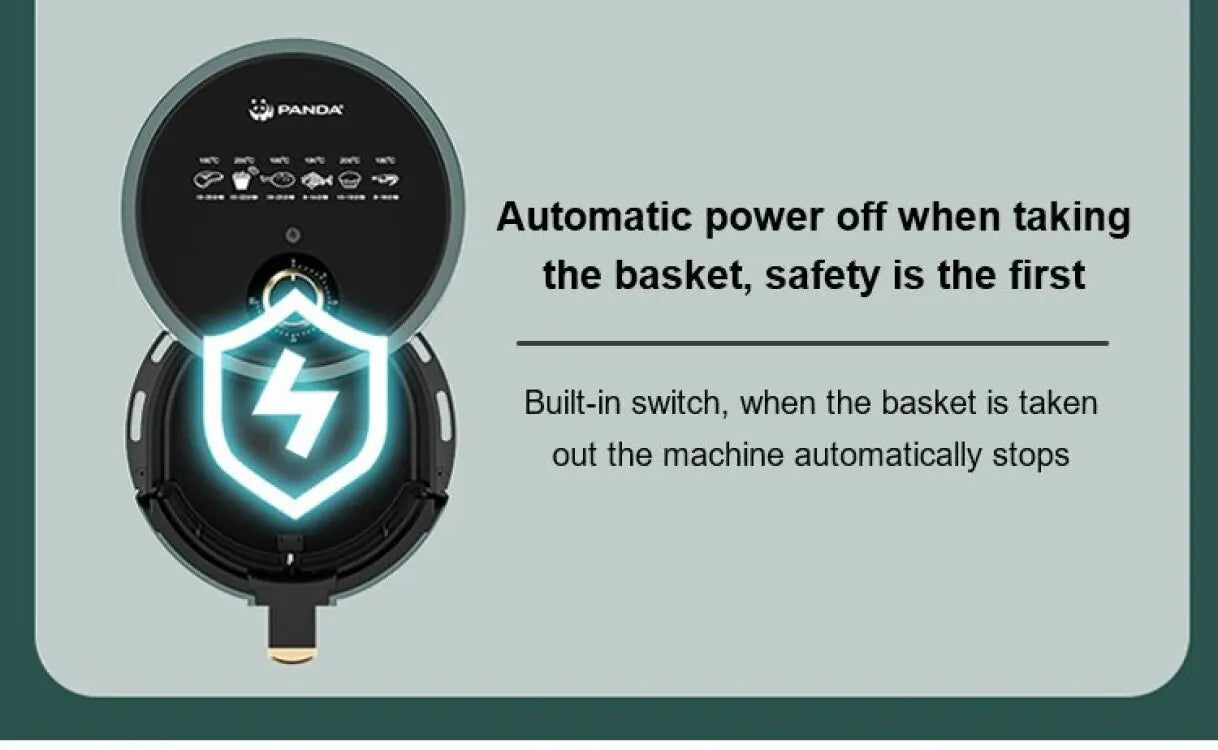 Air Fryer Homeuse Oil Free And Smokefree Automatic Largecapacity Intelligent Multifunctional Electric Fryer Smart Automatic