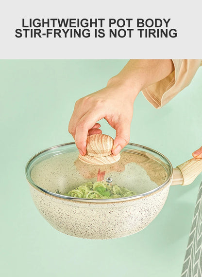 Non-Stick Pan Frying Pan Wok Pan Home Steak Skillet Pancake fried induction cooker gas stove special Saucepan Nonstick Pan