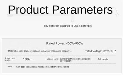Chcyus 2L Electric Rice Cooker – Multicooker for Rice, Soup & Cake