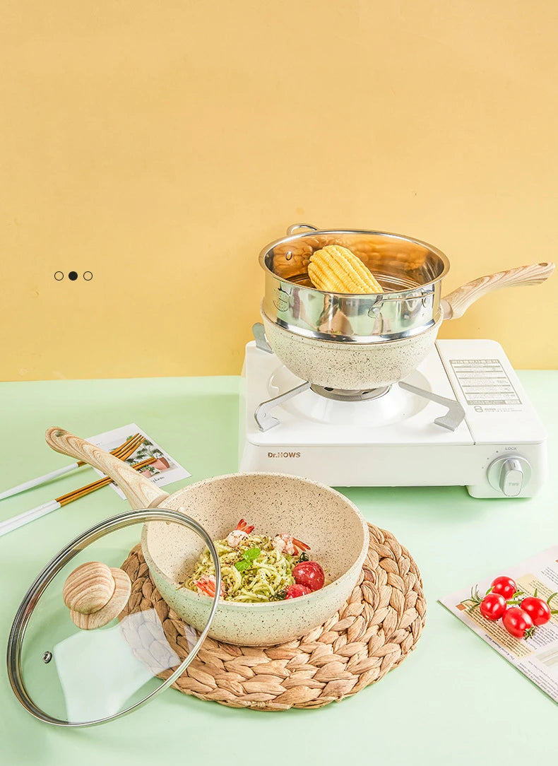 Non-Stick Pan Frying Pan Wok Pan Home Steak Skillet Pancake fried induction cooker gas stove special Saucepan Nonstick Pan