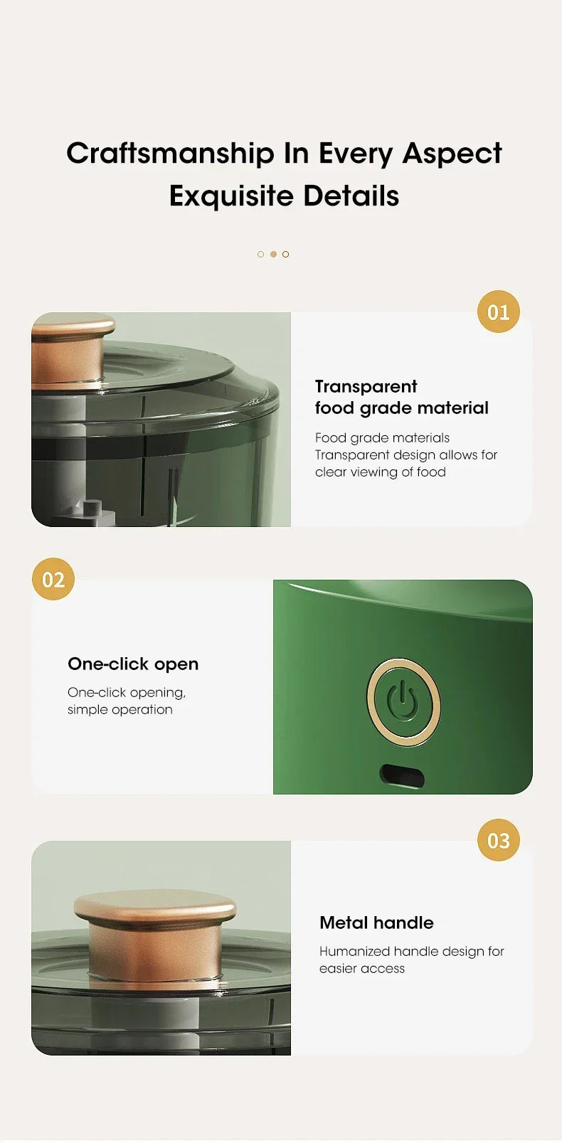 Electric Meat Grinder Garlic Blender Kitchen Food Crushing Multi-function Stirring Vegetable and Meat Mash Usb Charging 350ml