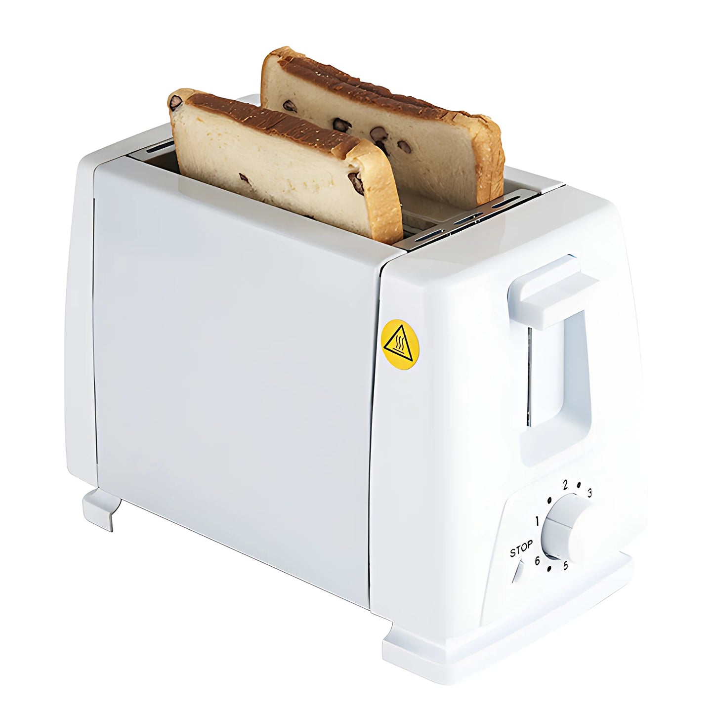 Toaster 2 Slice Wide Slot with 6 Preset Temperature and Timing Small Stainless Steel Bread Toaster with Manual Stop