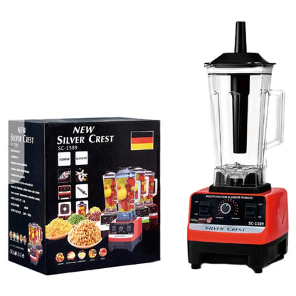 4500W Heavy Duty Commercial Home Blender Stationary Mixer Food Processor Ice Smoothies for Kitchen High Power Juicer Blender