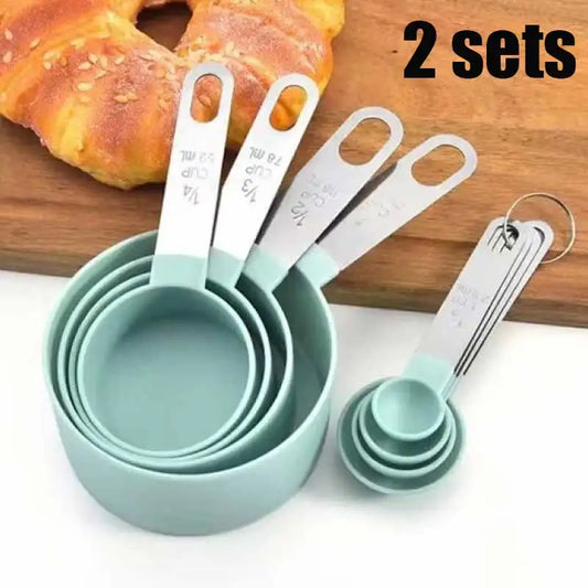 Stainless Steel Measuring Cup & Spoon Set