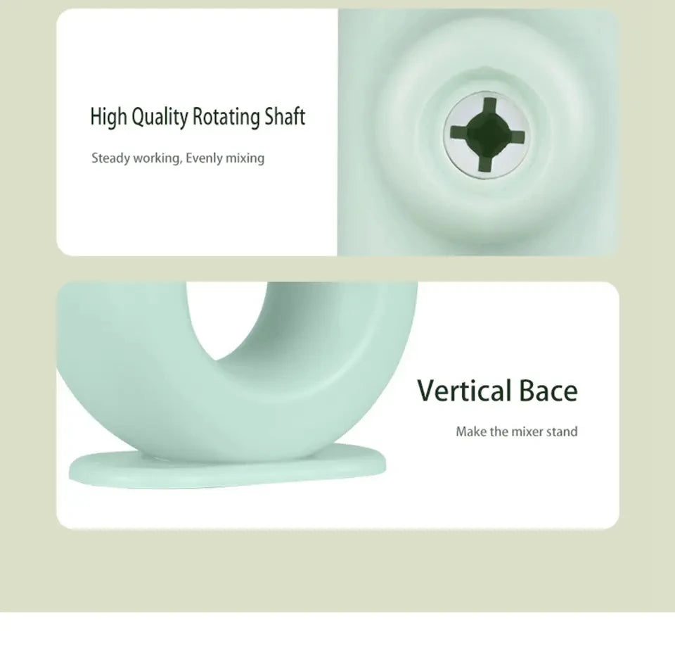 Portable USB Rechargeable Handheld Mixer – Dual Head Stainless Steel Blender