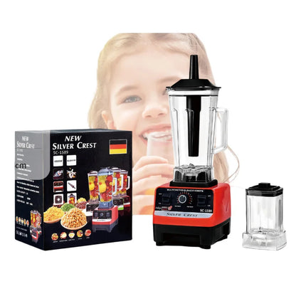 4500W Heavy Duty Commercial Home Blender Stationary Mixer Food Processor Ice Smoothies for Kitchen High Power Juicer Blender