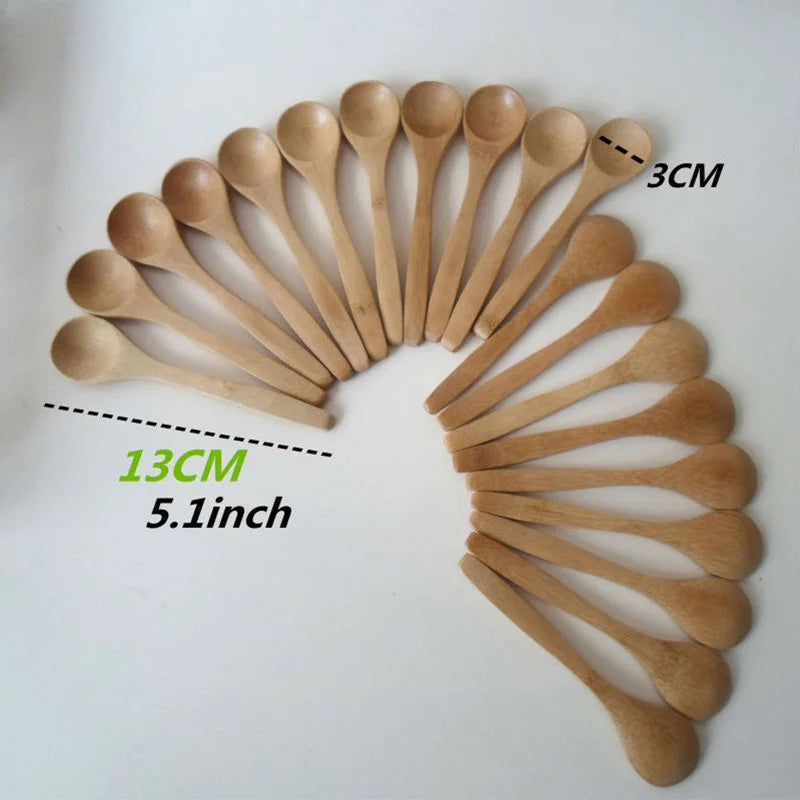 10-Piece Bamboo Honey Spoon Set