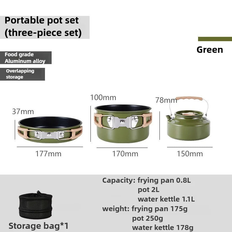 Mountainhiker New Set of Pots, Kettles, Outdoor Pots and Pans, Stoves, Camping Equipment, Cookware, Cookers, Cookers, Pots, Pots