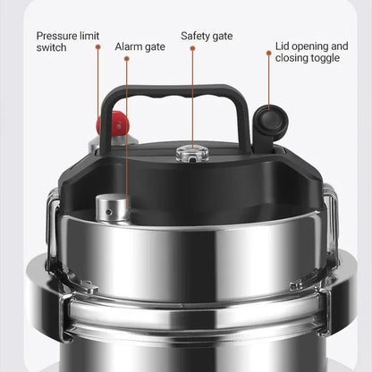 0.8–2L Stainless Steel Camping Pressure Cooker | Portable Outdoor Cooker