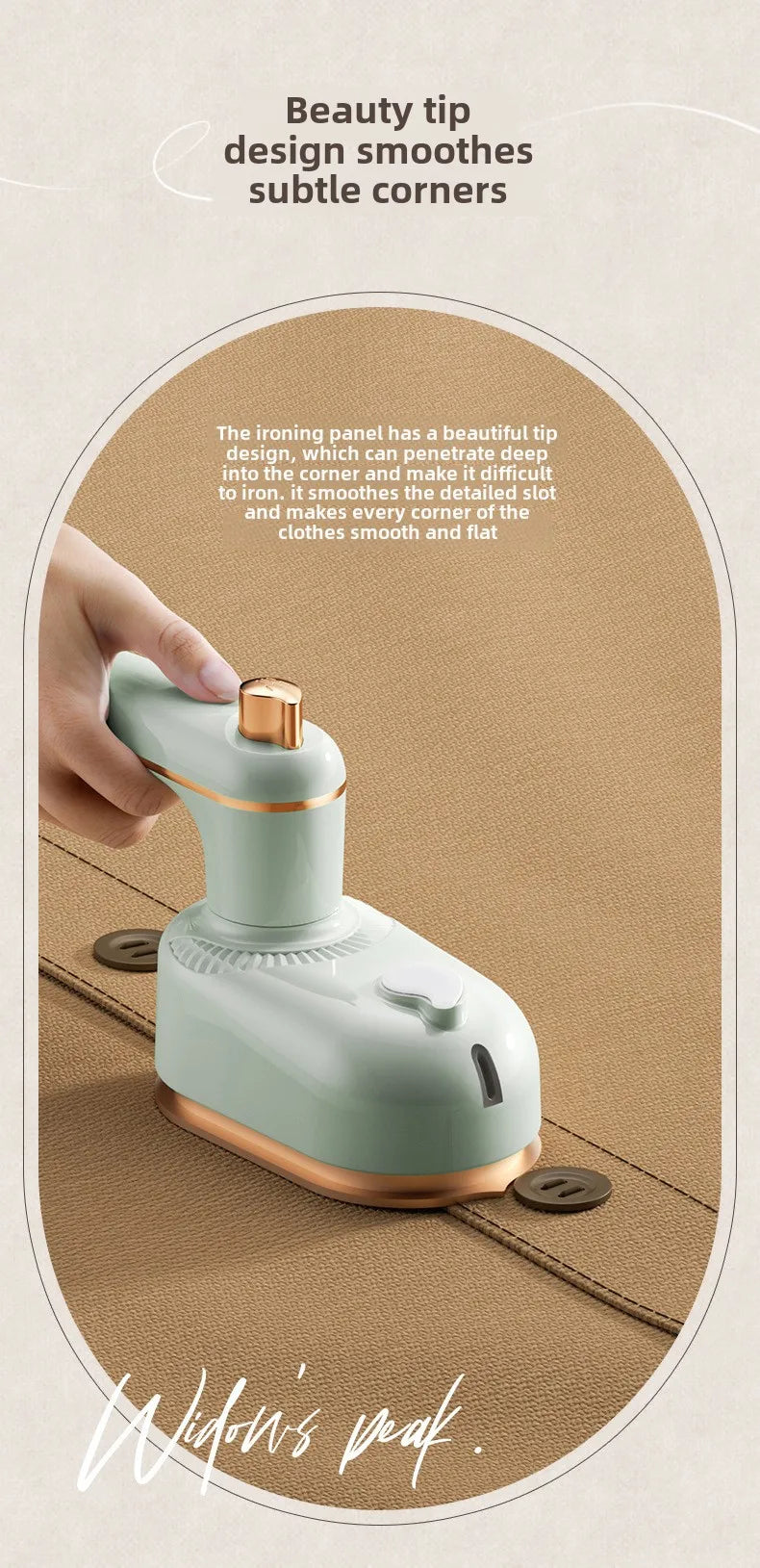 Portable Ironing Machine Handheld Steam Iron Flat and Hang Ironing 2 in 1 Heat Press Clothing Iron Machine Household Steam Iron