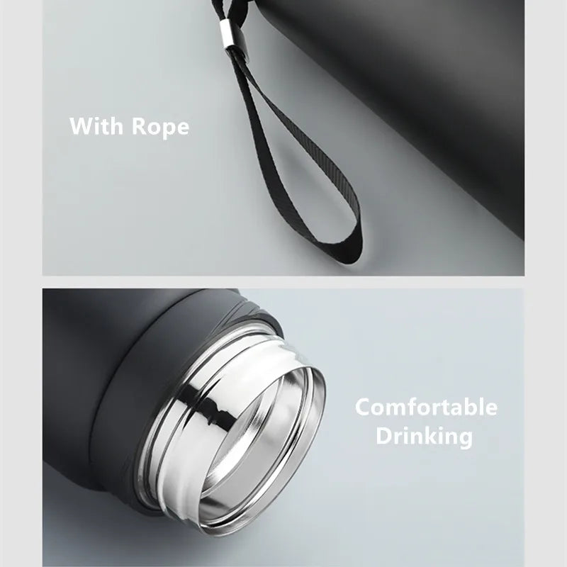 Double Stainless Steel Vacuum Flask With Filter Large Capacity Portable Sport Thermos Mug Coffee Tea Tumbler 1000ml/1600ml