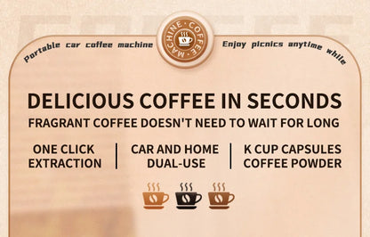 Portable Coffee Machine Coffee Maker Electric Capsule Ground Coffee Brewer Fit For Coffee Powder and Coffee Capsul Suitable