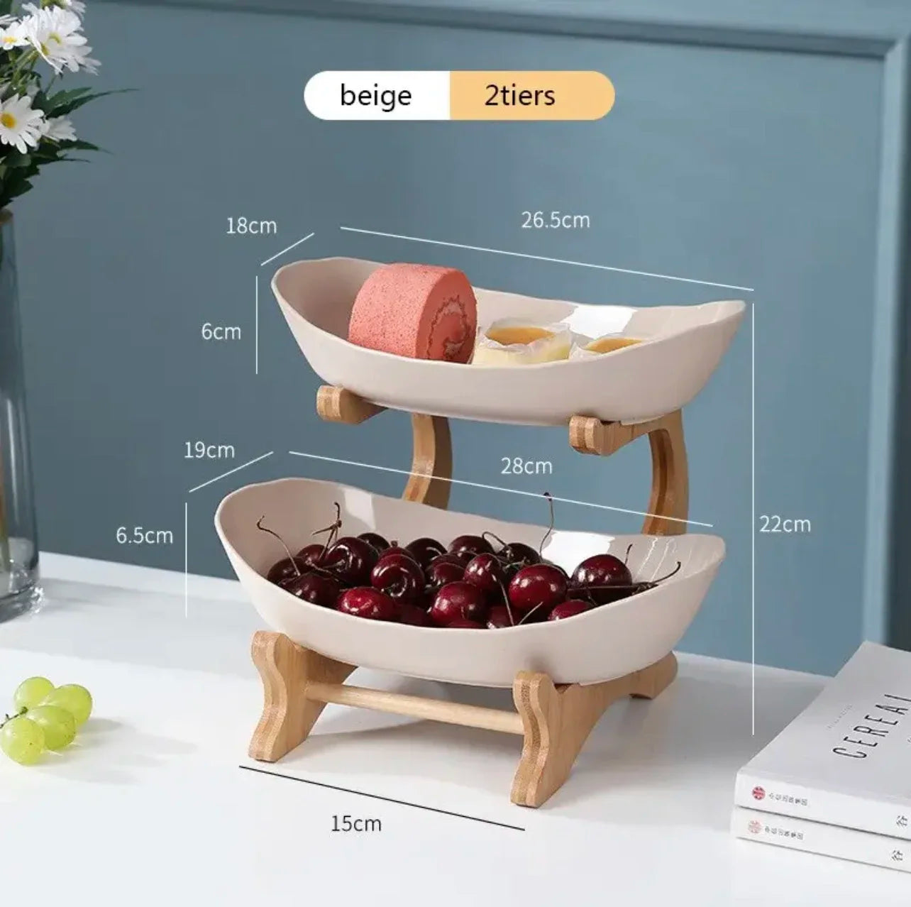 2/3 Layer Fruit Plate | Multi-Tier Snack & Dessert Stand