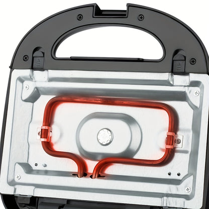 WNDSEVEN 3-in-1 Breakfast Machine | Toaster, Sandwich Maker & Waffle Grill